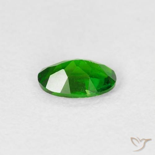 diópsido de cromo Verde claro natural de 0.45 ct, Corte Óvalo, VS