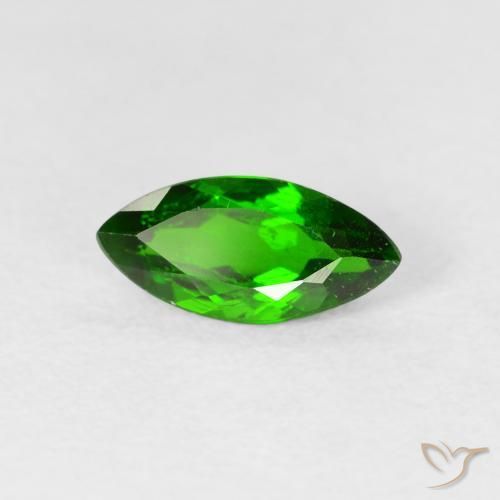 diópsido de cromo Verde oscuro natural de 1.07 ct, Marquesa, VS-SI