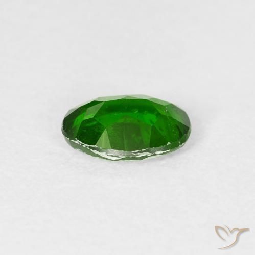 diópsido de cromo Verde intenso natural de 0.78 ct, Ovalada, VS-SI