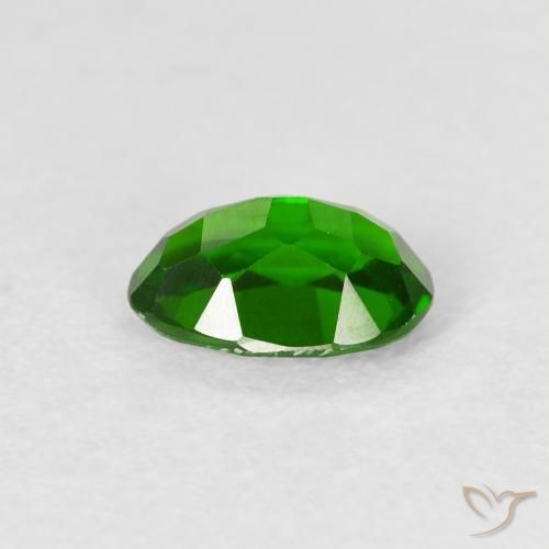 diópsido de cromo Verde intenso natural de 0.86 ct, Ovalada, VVS-VS
