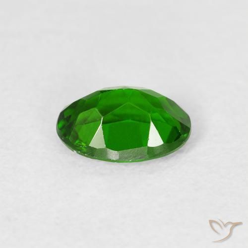 diópsido de cromo Verde bosque claro natural de 0.82 ct, Ovalada, VS-SI
