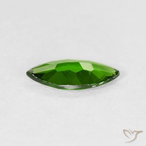 diópsido de cromo Verde bosque claro natural de 0.85 ct, Marquesa, VVS-VS