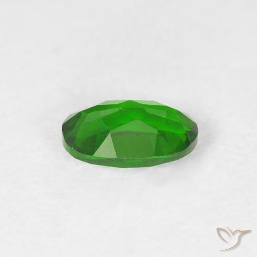 diópsido de cromo Verde bosque claro natural de 0.51 ct, Ovalada, VVS-VS