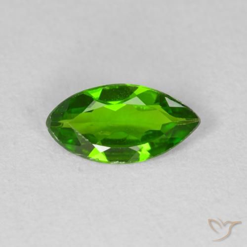 0.74ct Natural Medium Dark-Green diópsido de cromo, Marquesa, VS