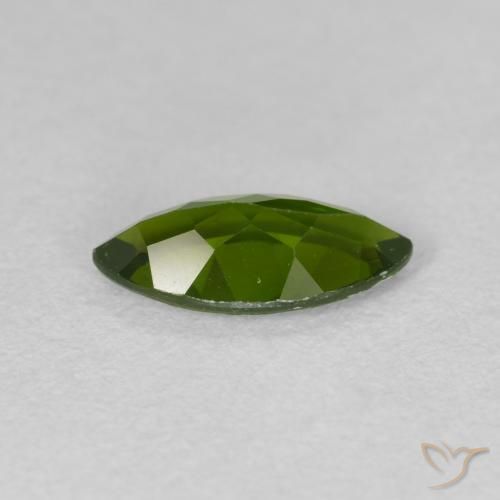 diópsido de cromo Medium Dark-Green natural de 1.08 ct, Marquesa, VS