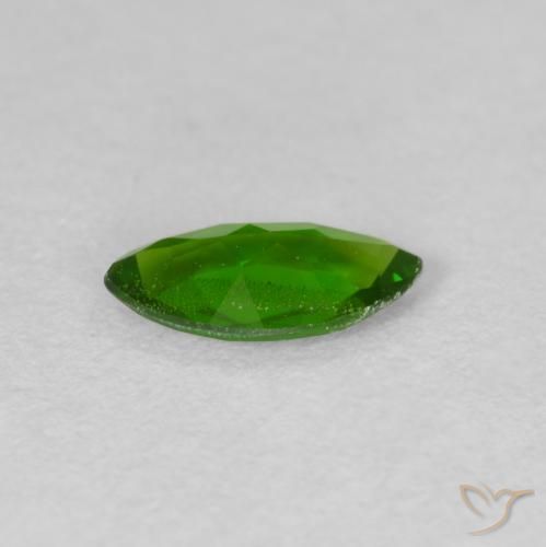 diópsido de cromo Medium Dark-Green natural de 0.61 ct, Marquesa, VS
