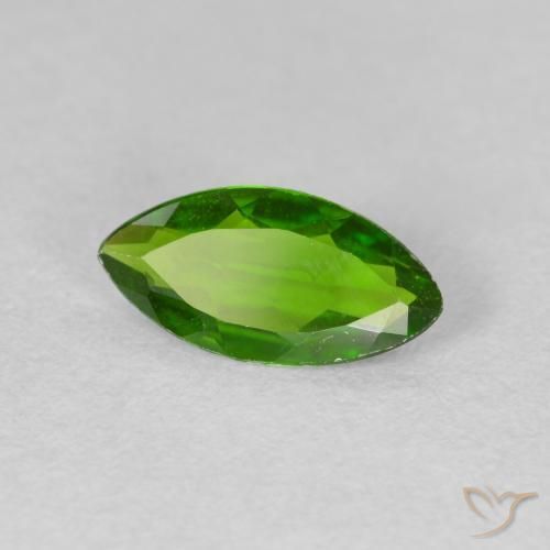 diópsido de cromo Medium Dark-Green natural de 0.85 ct, Marquesa, VS