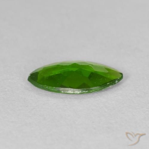 diópsido de cromo Medium Dark-Green natural de 0.85 ct, Marquesa, VS