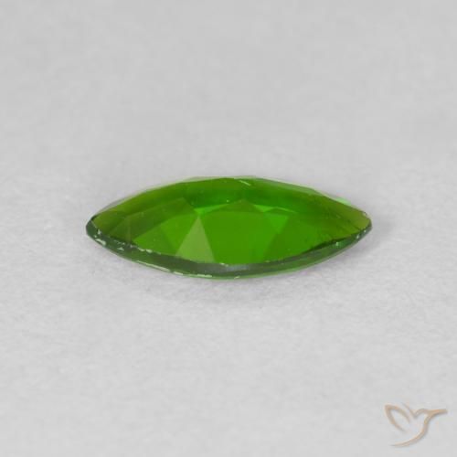 diópsido de cromo Medium Dark-Green natural de 0.89 ct, Marquesa, VS