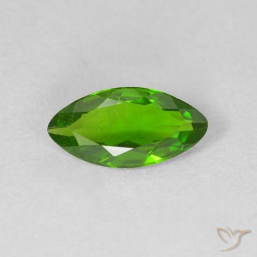 0.94ct Natural Medium Dark-Green diópsido de cromo, Marquesa, VS
