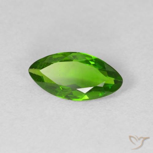 diópsido de cromo Medium Dark-Green natural de 0.94 ct, Marquesa, VS