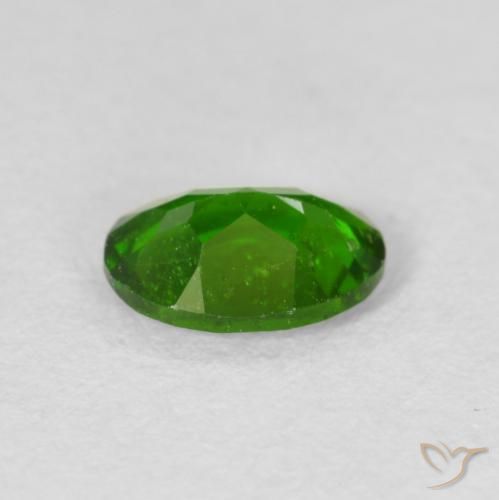 diópsido de cromo Medium Dark-Green natural de 0.78 ct, Ovalada, VS-SI