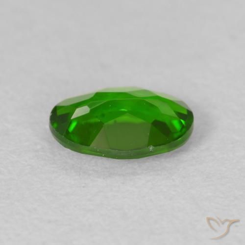 diópsido de cromo Medium Dark-Green natural de 0.59 ct, Ovalada, VVS-VS
