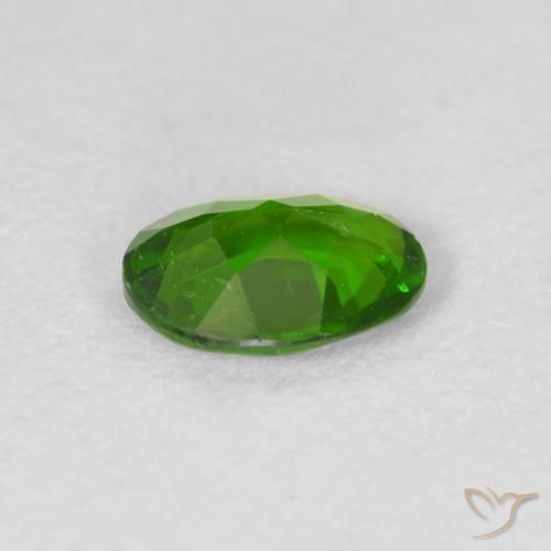diópsido de cromo Verde oscuro natural de 0.71 ct, Ovalada, VS