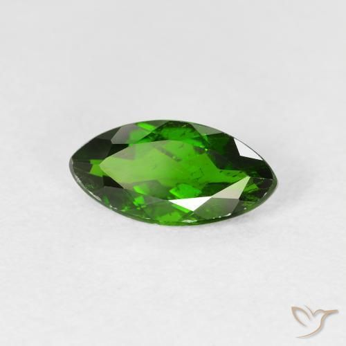 diópsido de cromo Verde bosque claro natural de 1.17 ct, Marquesa, VS-SI