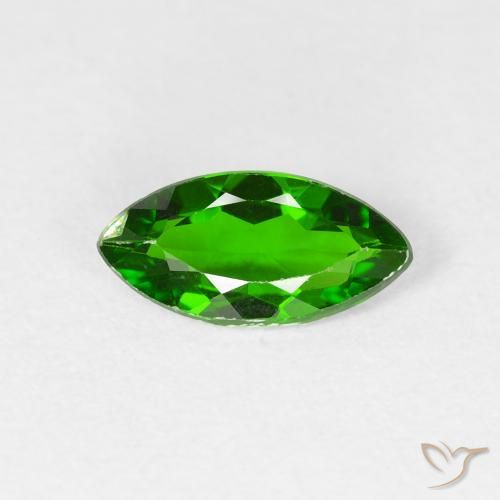 0.93ct Natural Verde oscuro diópsido de cromo, Marquesa, VS-SI