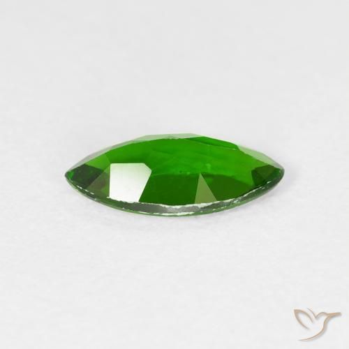 diópsido de cromo Verde oscuro natural de 0.93 ct, Marquesa, VS-SI