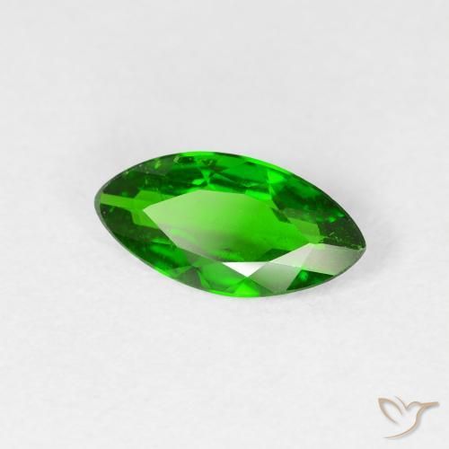 diópsido de cromo Verde oscuro natural de 0.91 ct, Marquesa, VS-SI