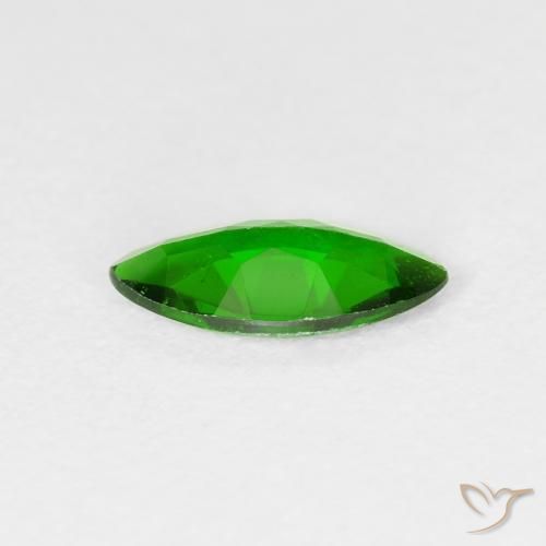 diópsido de cromo Verde oscuro natural de 0.91 ct, Marquesa, VS-SI