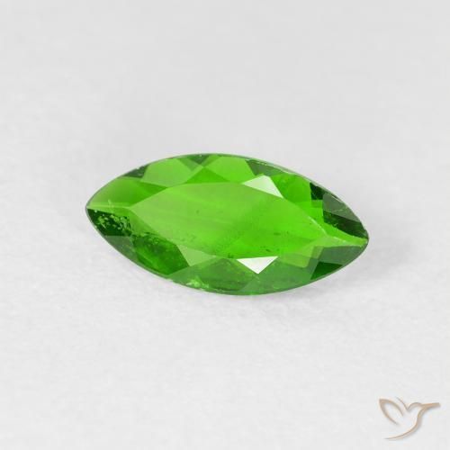 diópsido de cromo Verde oscuro natural de 0.89 ct, Marquesa, VS-SI