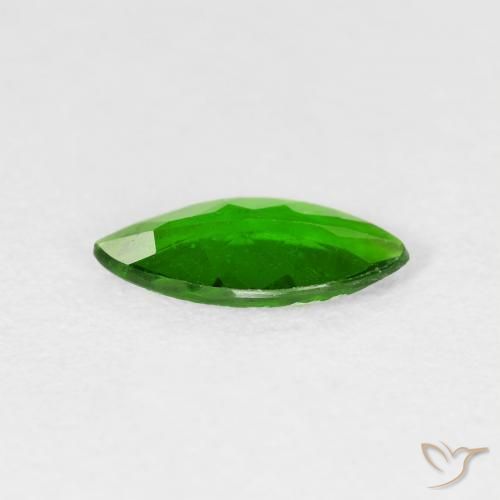 diópsido de cromo Verde oscuro natural de 0.89 ct, Marquesa, VS-SI