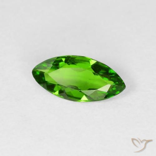 diópsido de cromo Medium Dark-Green natural de 0.73 ct, Marquesa, VS
