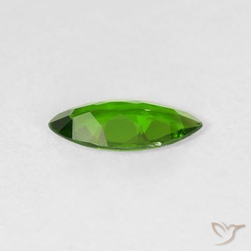diópsido de cromo Medium Dark-Green natural de 0.73 ct, Marquesa, VS