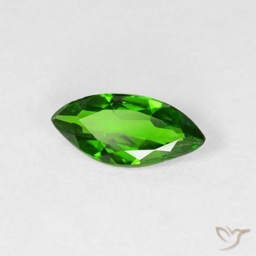 diópsido de cromo Verde bosque claro natural de 0.80 ct, Marquesa, VS