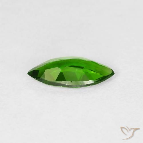 diópsido de cromo Verde bosque claro natural de 0.80 ct, Marquesa, VS
