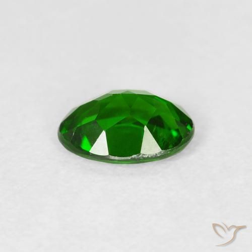 diópsido de cromo Verde bosque claro natural de 0.65 ct, Ovalada, VS