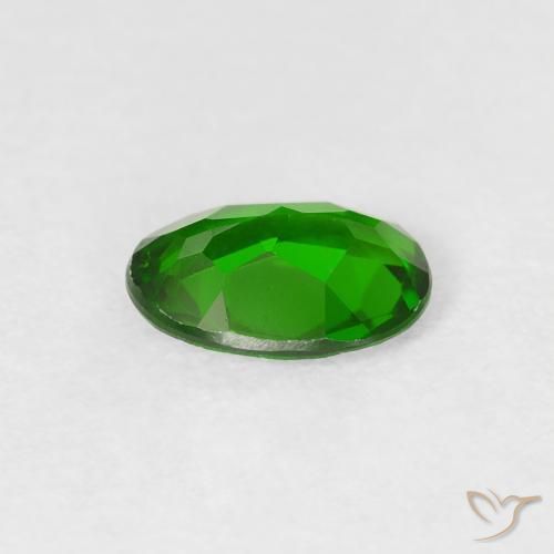 diópsido de cromo Verde intenso natural de 0.71 ct, Ovalada, VS