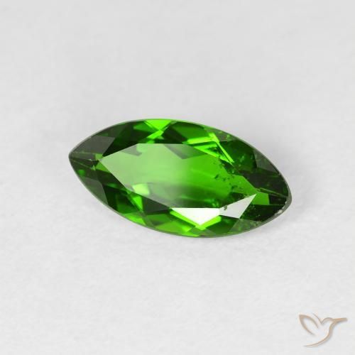 diópsido de cromo Verde oscuro natural de 1.20 ct, Marquesa, VS