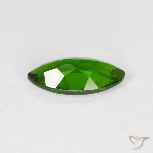 diópsido de cromo Verde oscuro natural de 1.20 ct, Marquesa, VS