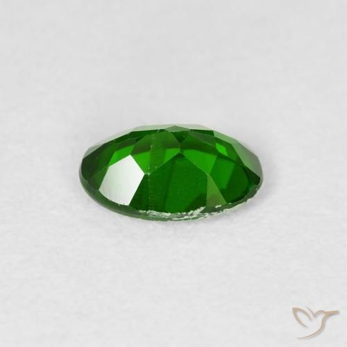 diópsido de cromo Verde bosque claro natural de 0.74 ct, Ovalada, VS