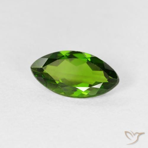 diópsido de cromo Medium Dark-Green natural de 1.14 ct, Marquesa, VS-SI