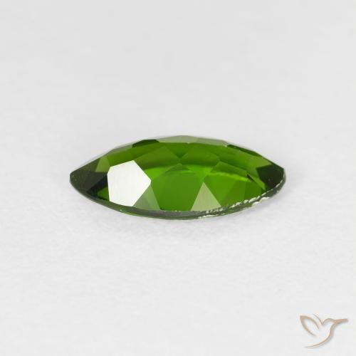 diópsido de cromo Medium Dark-Green natural de 1.14 ct, Marquesa, VS-SI