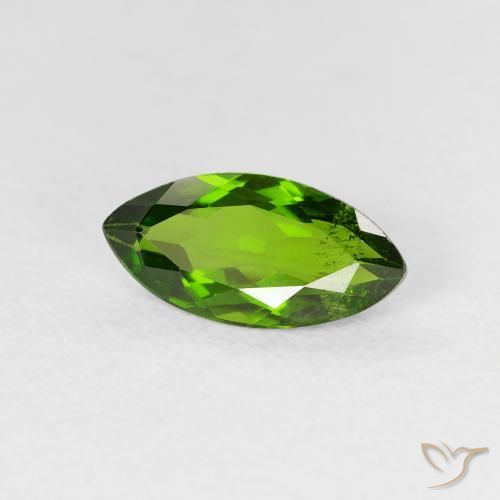 diópsido de cromo Medium Dark-Green natural de 1.18 ct, Marquesa, VS-SI