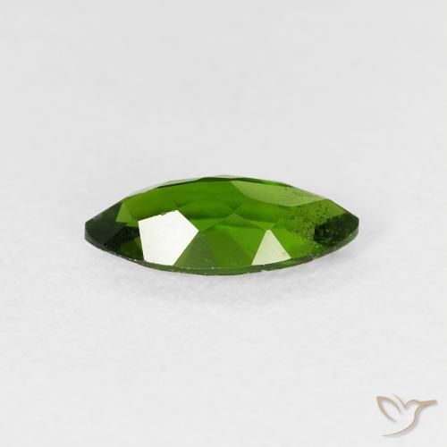 diópsido de cromo Medium Dark-Green natural de 1.18 ct, Marquesa, VS-SI