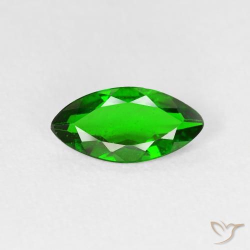 0.93ct Natural Verde intenso Diópsido de cromo, Marquesa, VS-SI
