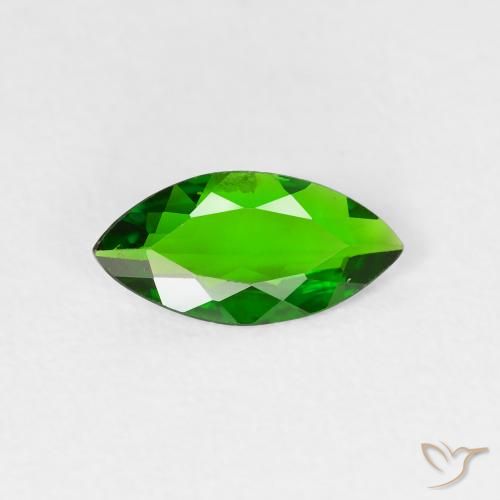 0.70ct Natural Verde intenso Diópsido de cromo, Marquesa, VS-SI