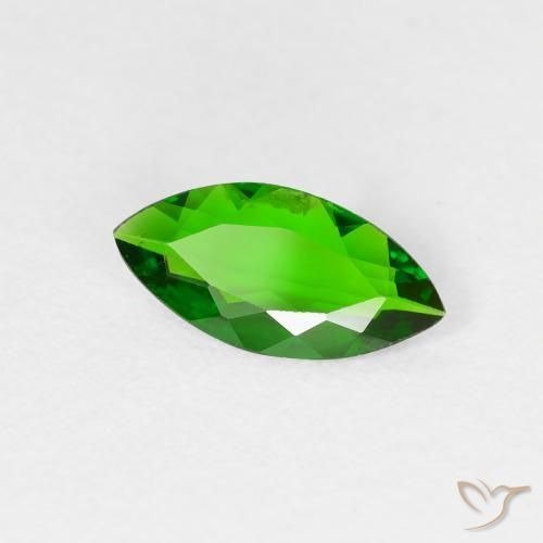 diópsido de cromo Verde intenso natural de 0.70 ct, Marquesa, VS-SI