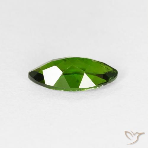 diópsido de cromo Medium Dark-Green natural de 1.20 ct, Marquesa, VS-SI