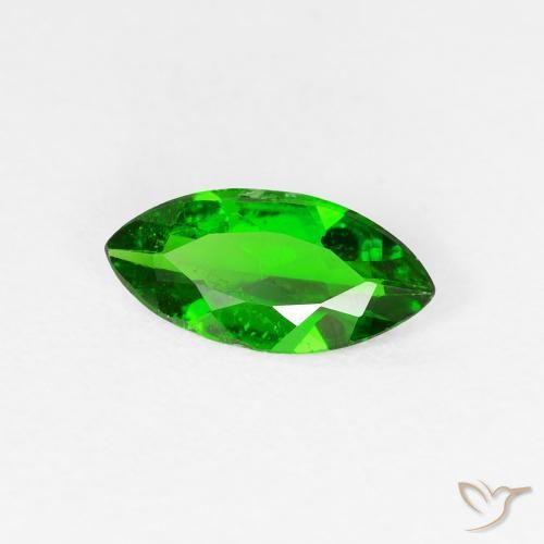 diópsido de cromo Verde intenso natural de 0.87 ct, Marquesa, VS-SI