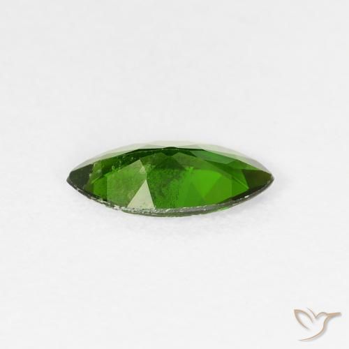 diópsido de cromo Verde oscuro natural de 0.89 ct, Marquesa, VS-SI