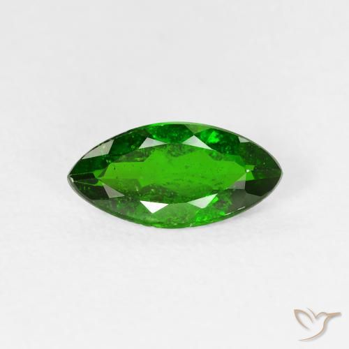 diópsido de cromo Verde oscuro natural de 1.14 ct, Marquesa, VS-SI