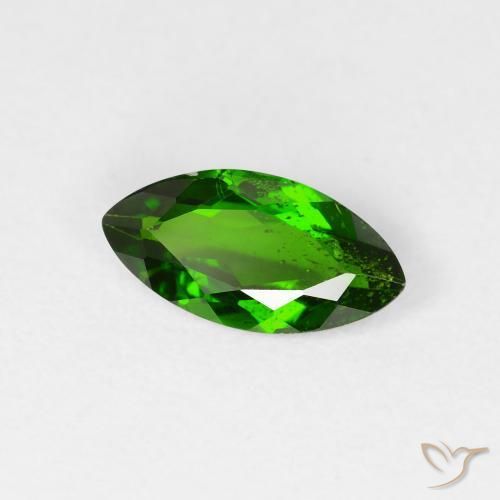 Diópsido de cromo Verde oscuro natural de 1.12 ct, Marquesa, VS-SI