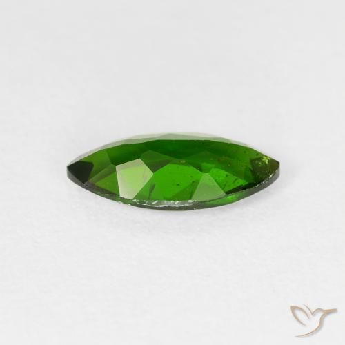 Diópsido de cromo Verde oscuro natural de 1.12 ct, Marquesa, VS-SI