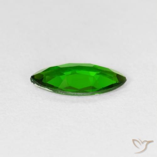 diópsido de cromo Verde intenso natural de 0.85 ct, Marquesa, VS-SI