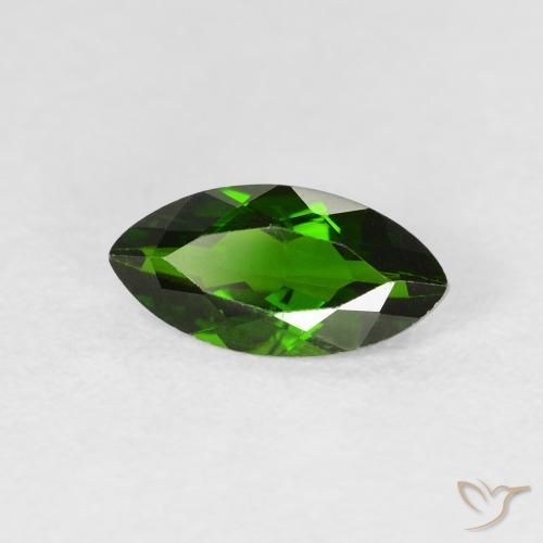 diópsido de cromo Medium Dark-Green natural de 1.14 ct, Marquesa, VS-SI