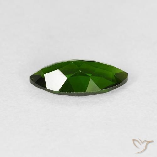 diópsido de cromo Medium Dark-Green natural de 1.14 ct, Marquesa, VS-SI